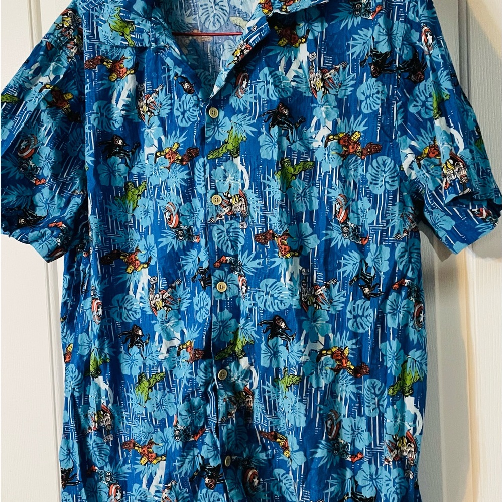Disney Marvel Avengers Blue Graphic Shirt